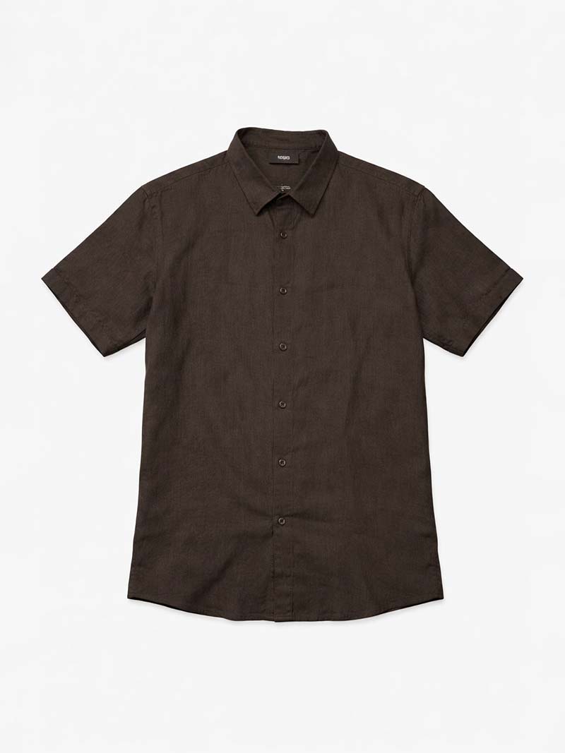 Brown Linen Shirt