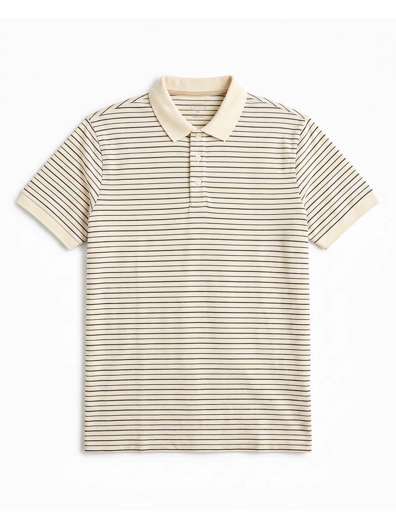Striped Cotton Polo