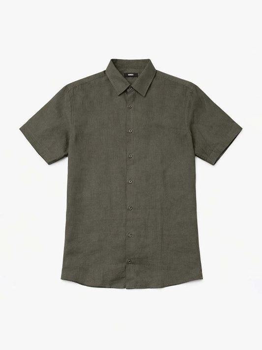 Gray Linen Shirt