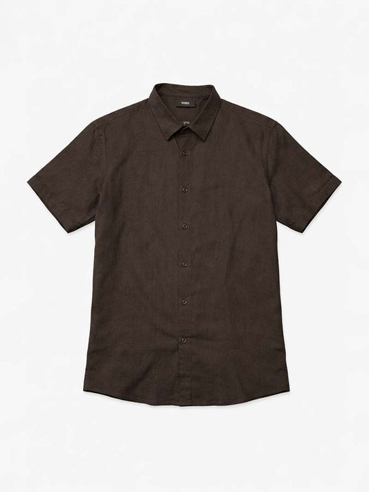 Brown Linen Shirt
